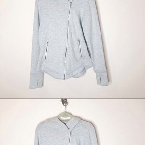 Athleta Easy Cozy Karma Sherpa Lined Gray Jacket